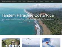 Tablet Screenshot of paraglidecostarica.com